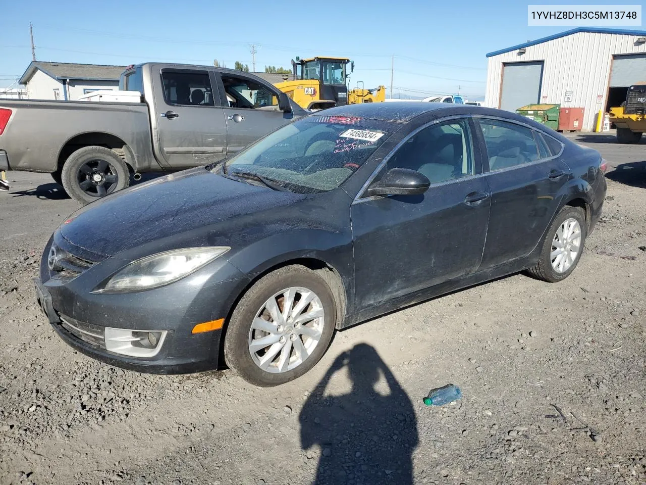 2012 Mazda 6 I VIN: 1YVHZ8DH3C5M13748 Lot: 74595834