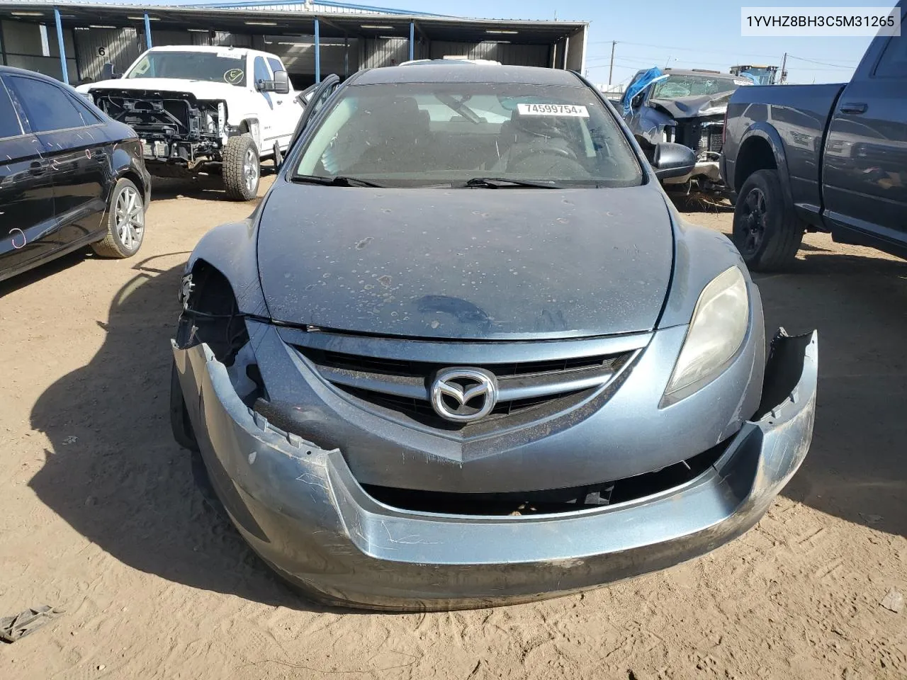 1YVHZ8BH3C5M31265 2012 Mazda 6 I