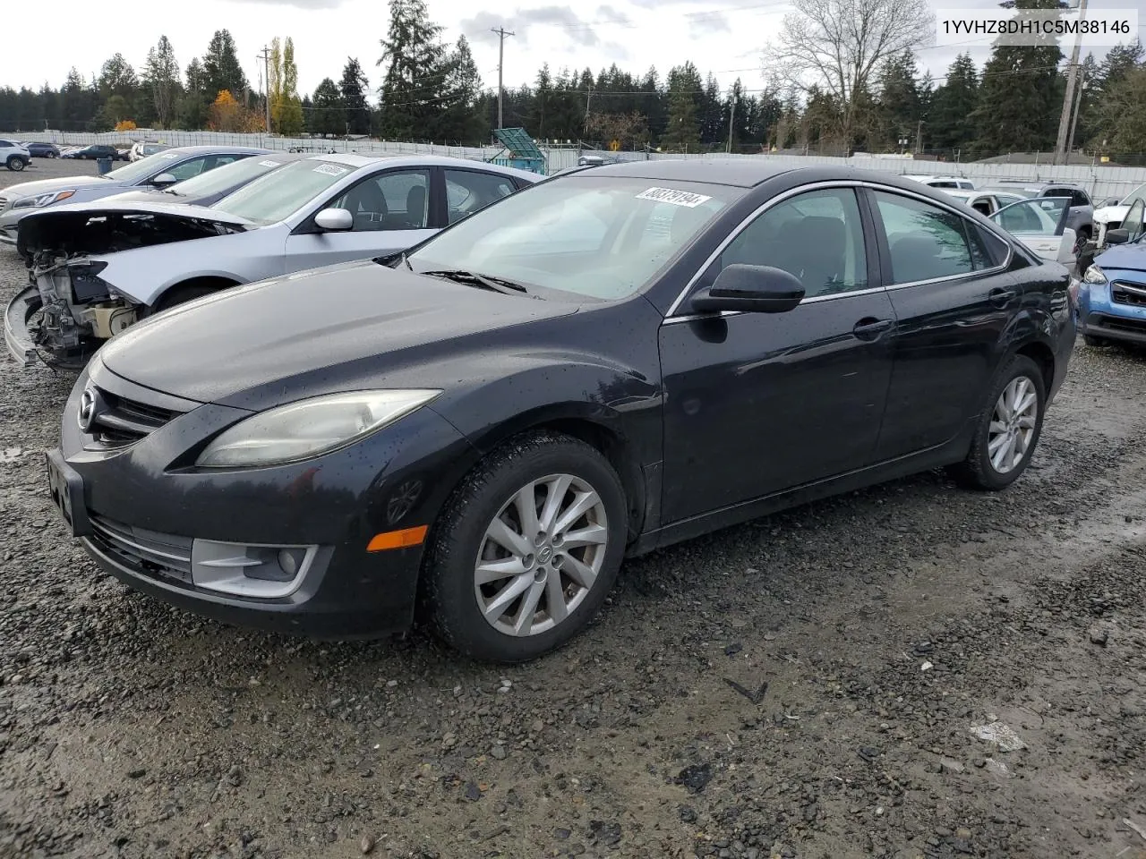 2012 Mazda 6 I VIN: 1YVHZ8DH1C5M38146 Lot: 80379194