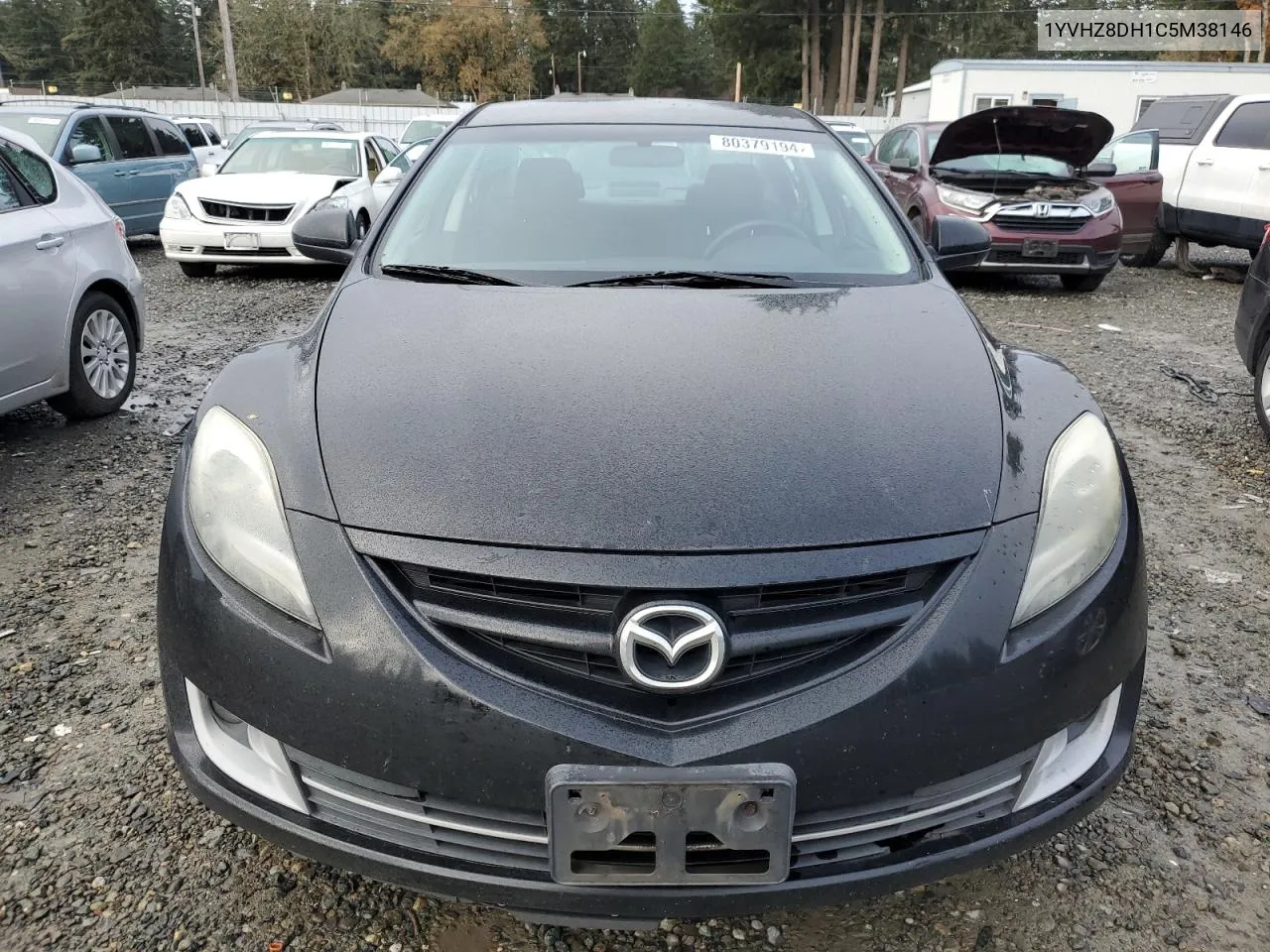 2012 Mazda 6 I VIN: 1YVHZ8DH1C5M38146 Lot: 80379194