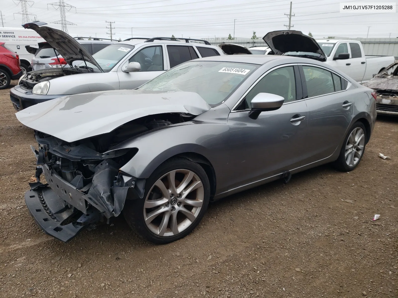 2015 Mazda 6 Touring VIN: JM1GJ1V57F1205288 Lot: 65051604