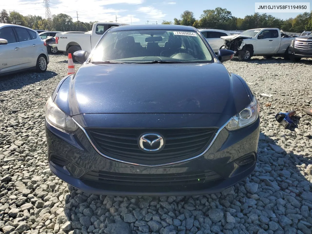 2015 Mazda 6 Touring VIN: JM1GJ1V58F1194950 Lot: 74389664