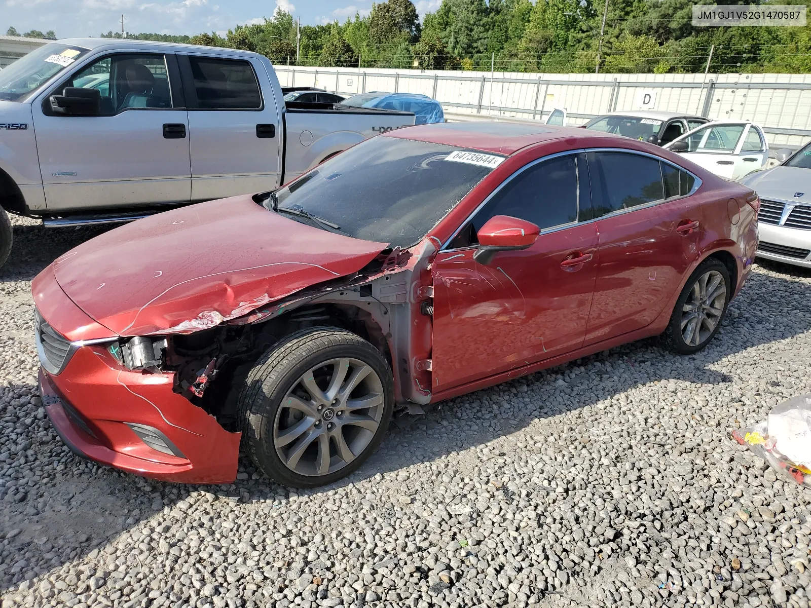 JM1GJ1V52G1470587 2016 Mazda 6 Touring