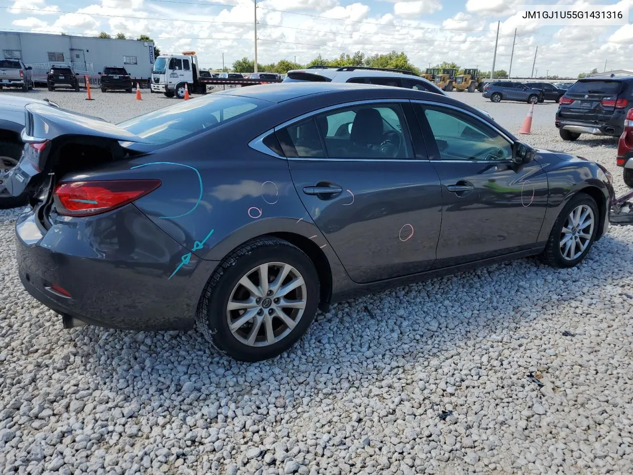 JM1GJ1U55G1431316 2016 Mazda 6 Sport