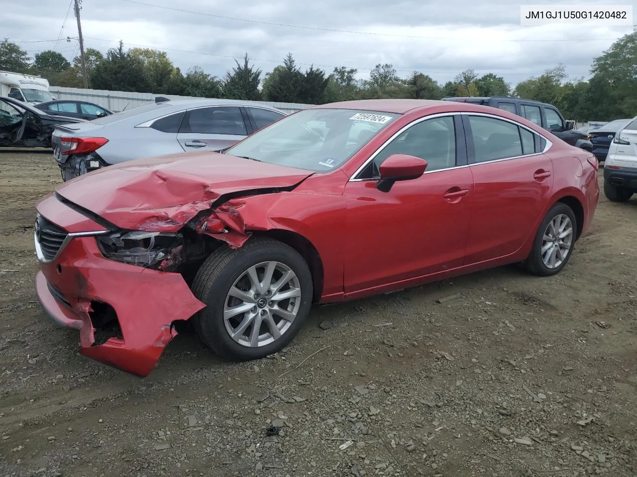 JM1GJ1U50G1420482 2016 Mazda 6 Sport