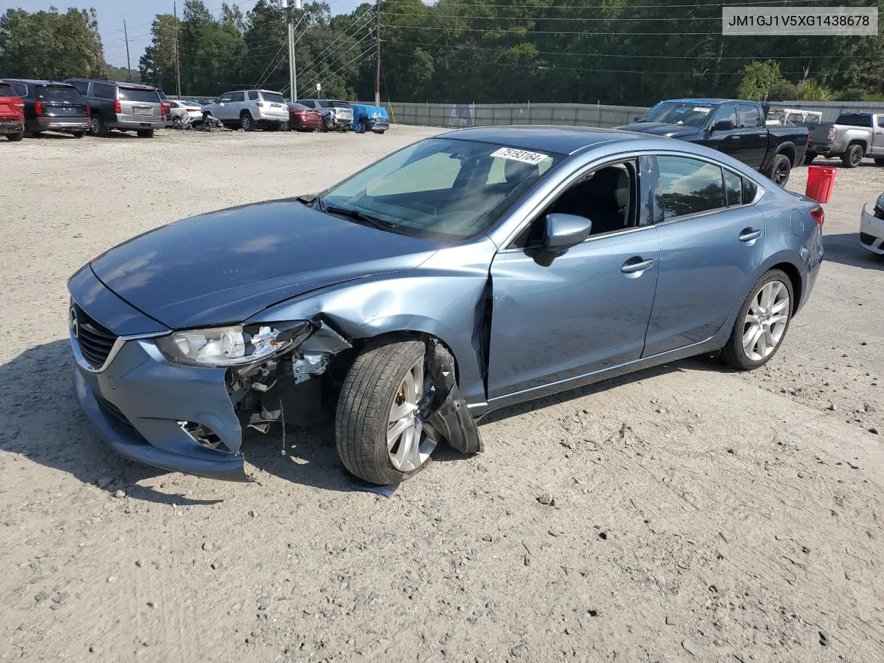 2016 Mazda 6 Touring VIN: JM1GJ1V5XG1438678 Lot: 75193164