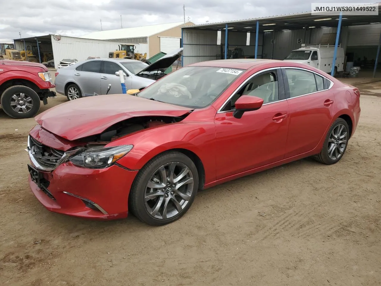 2016 Mazda 6 Grand Touring VIN: JM1GJ1W53G1449522 Lot: 78437154