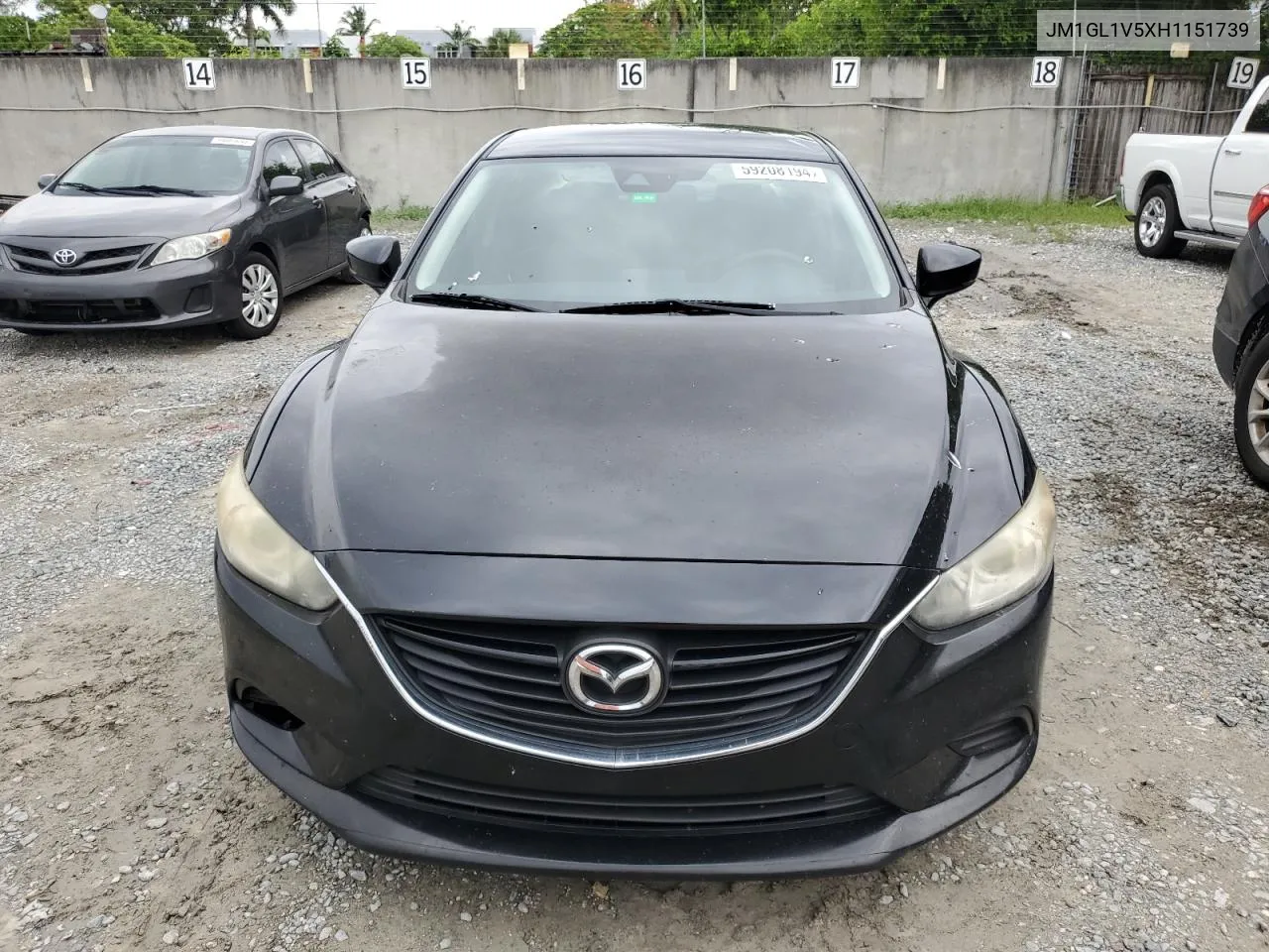 2017 Mazda 6 Touring VIN: JM1GL1V5XH1151739 Lot: 59208194