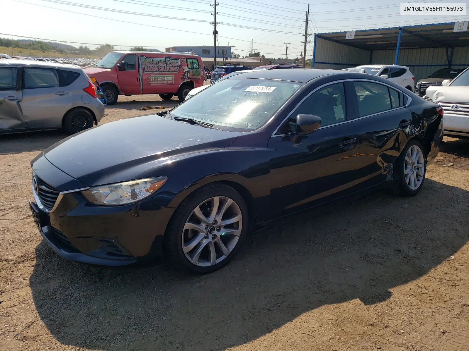 2017 Mazda 6 Touring VIN: JM1GL1V55H1155973 Lot: 65947024