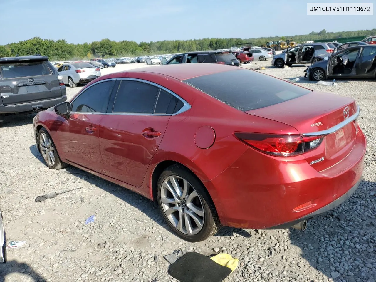 2017 Mazda 6 Touring VIN: JM1GL1V51H1113672 Lot: 68050144