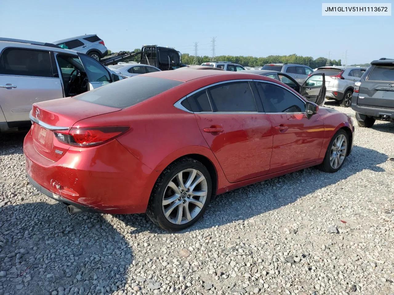 2017 Mazda 6 Touring VIN: JM1GL1V51H1113672 Lot: 68050144