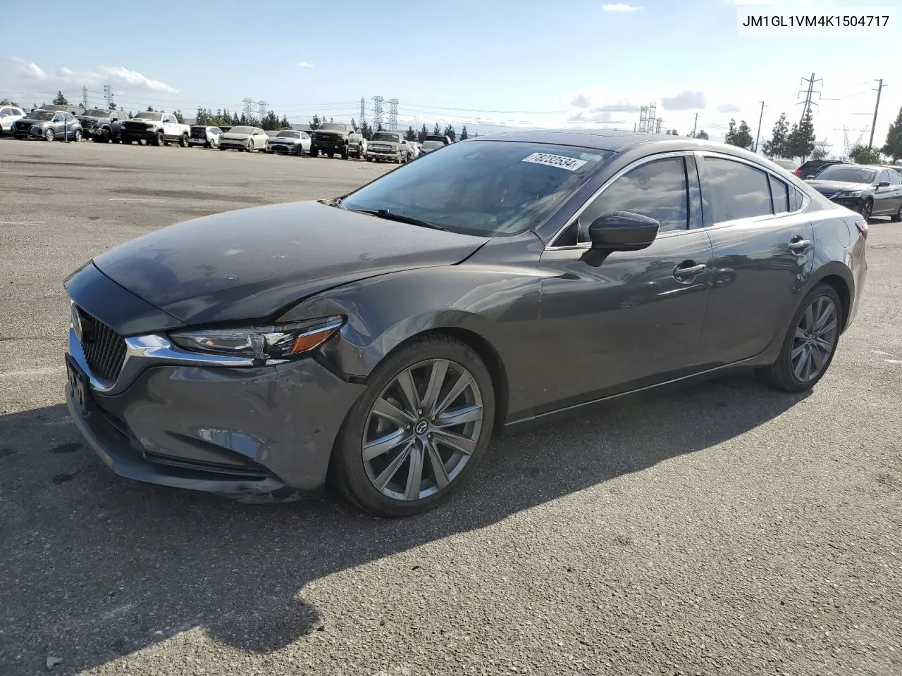 2019 Mazda 6 Touring VIN: JM1GL1VM4K1504717 Lot: 78232534