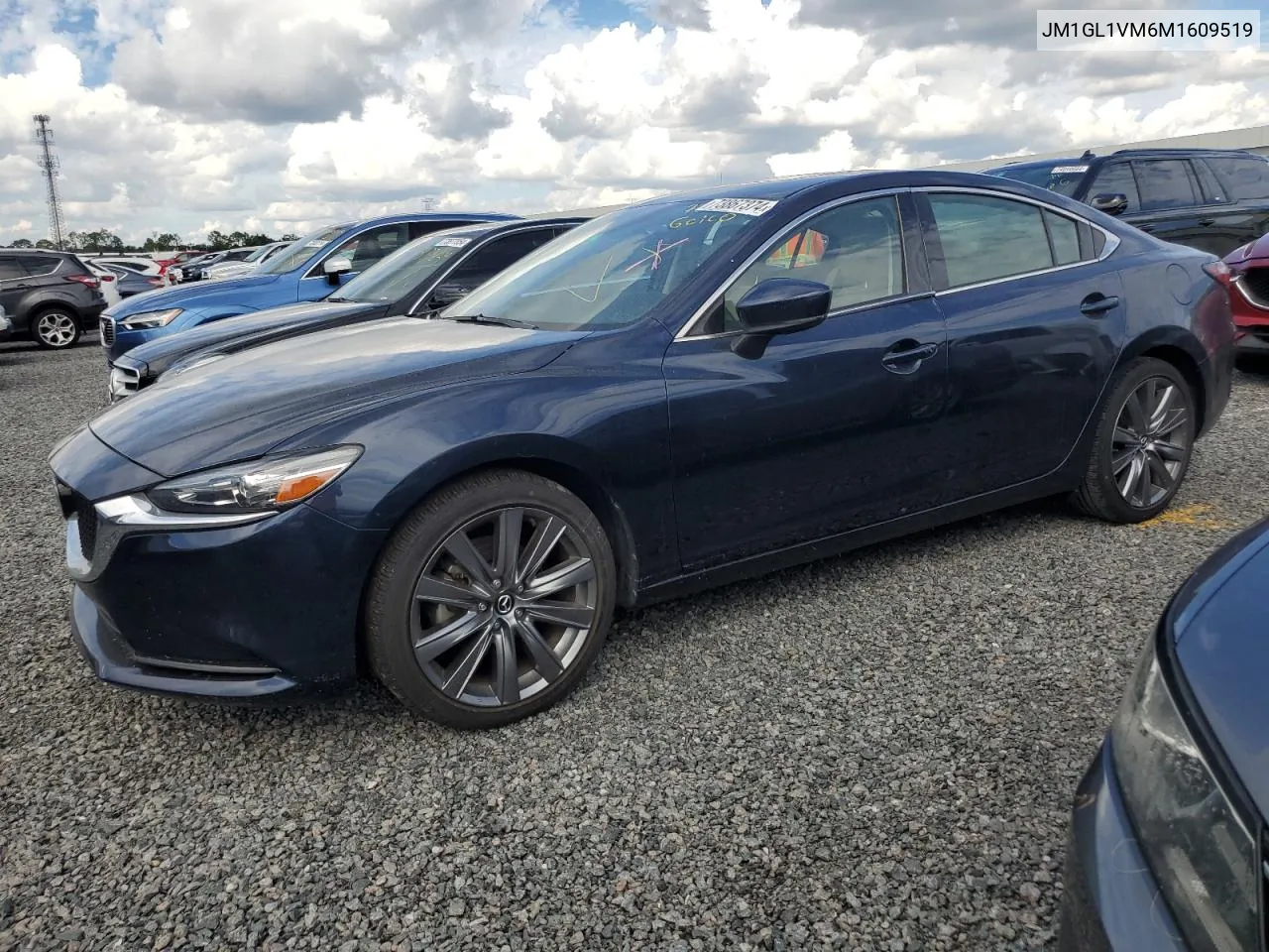 2021 Mazda 6 Touring VIN: JM1GL1VM6M1609519 Lot: 73867374