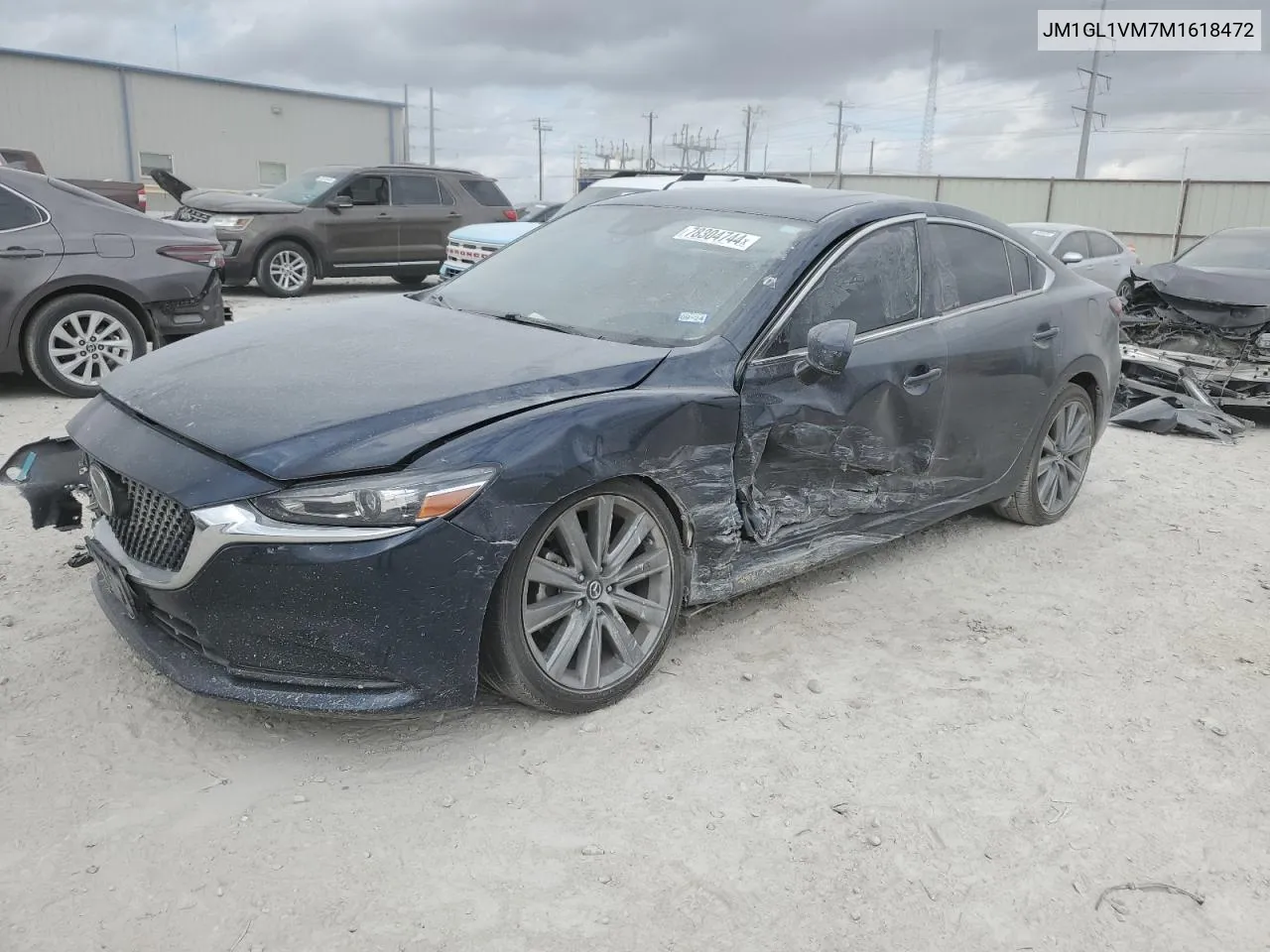 2021 Mazda 6 Touring VIN: JM1GL1VM7M1618472 Lot: 78304744