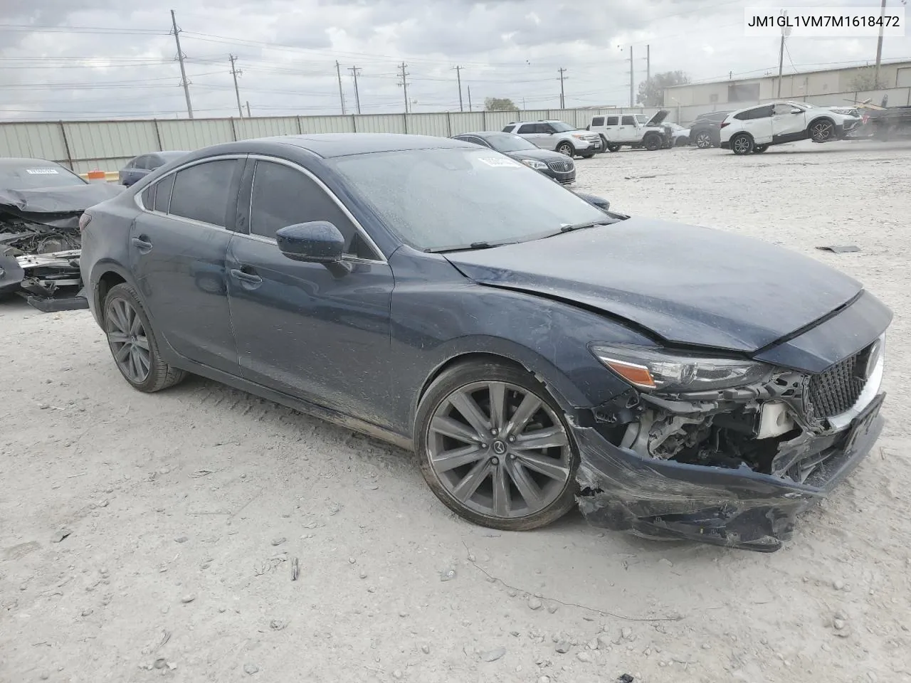 2021 Mazda 6 Touring VIN: JM1GL1VM7M1618472 Lot: 78304744