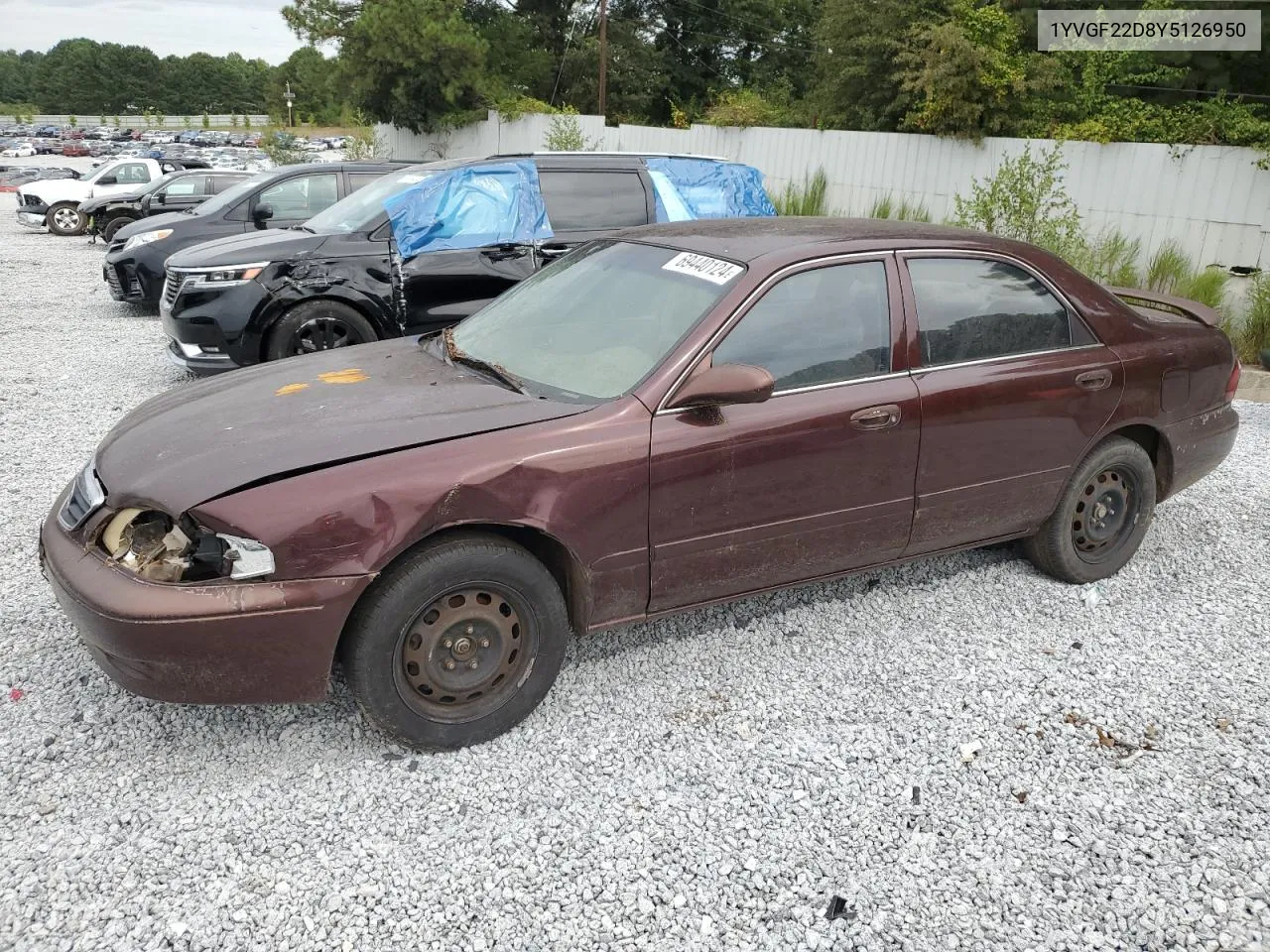 2000 Mazda 626 Es VIN: 1YVGF22D8Y5126950 Lot: 69440124