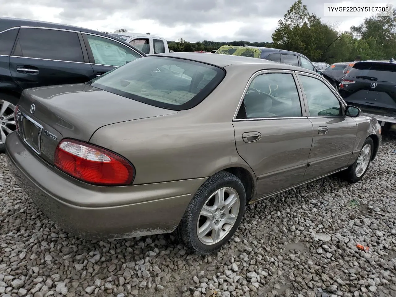 2000 Mazda 626 Es VIN: 1YVGF22D5Y5167505 Lot: 72842064