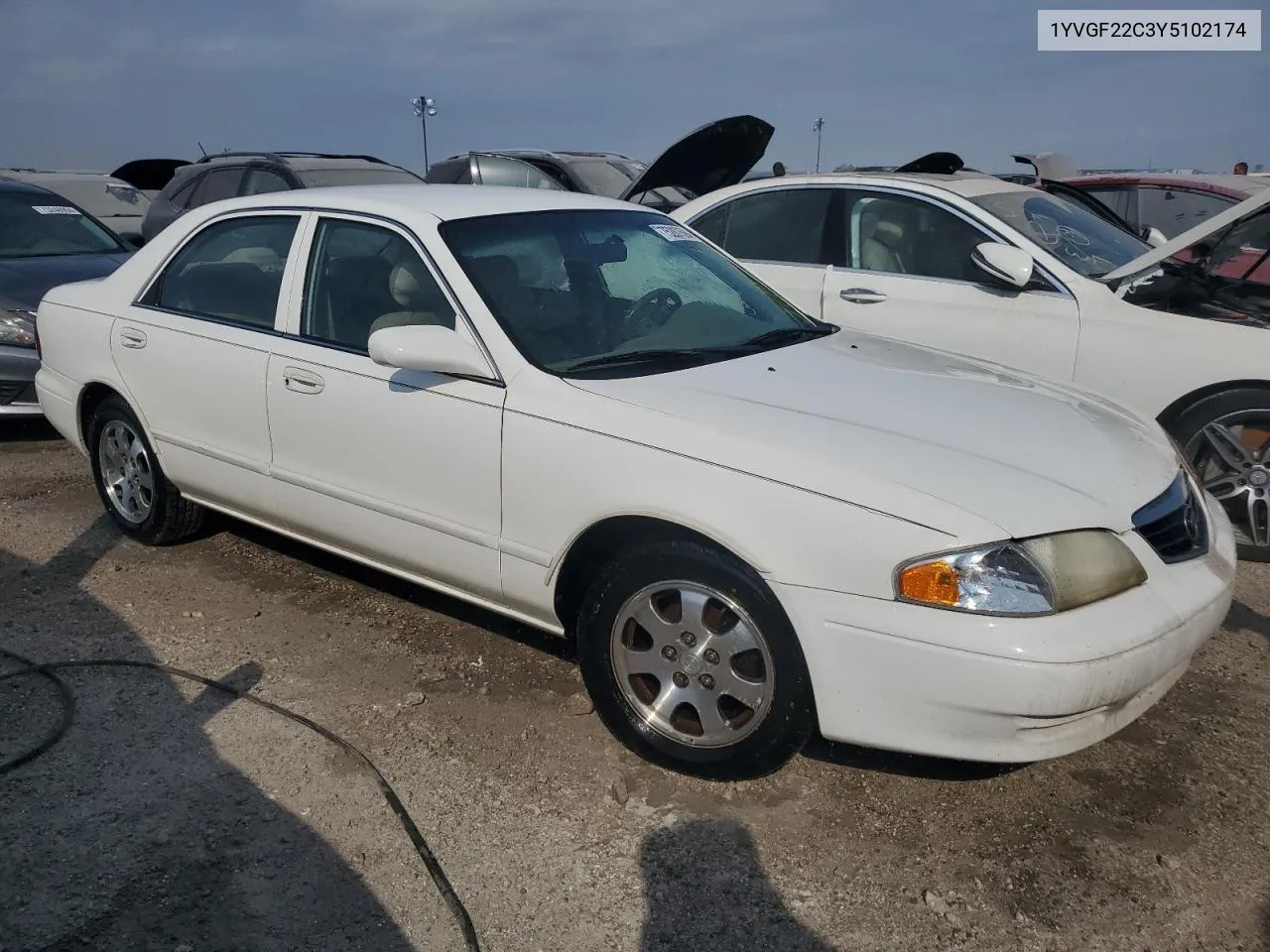 2000 Mazda 626 Es VIN: 1YVGF22C3Y5102174 Lot: 75287594