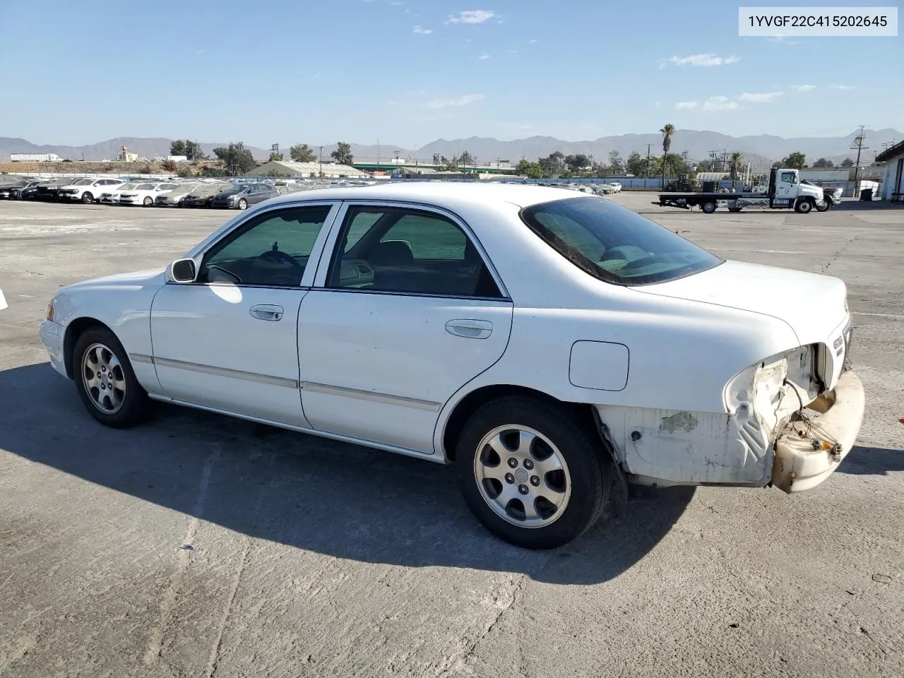 2001 Mazda 626 Es VIN: 1YVGF22C415202645 Lot: 74055924