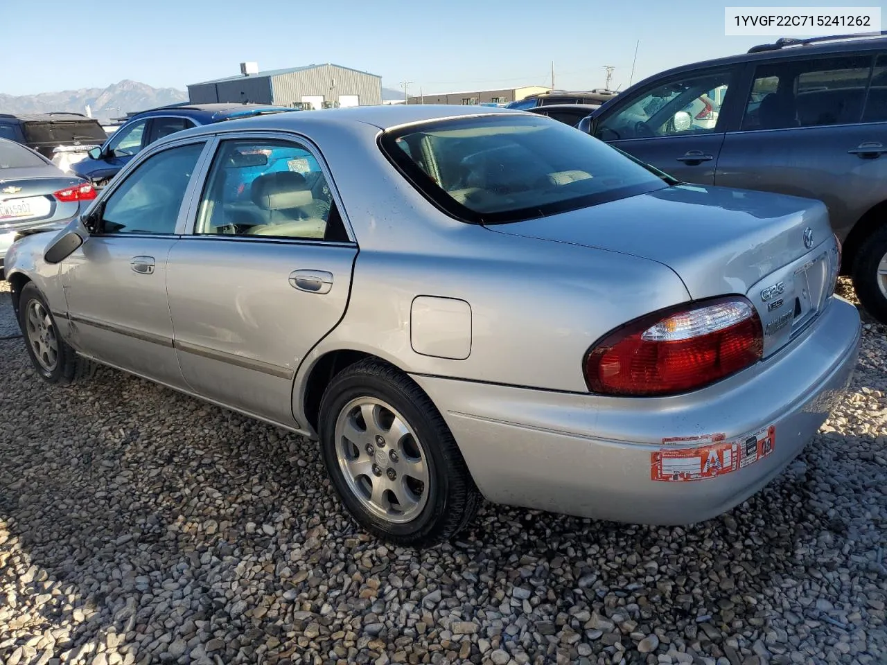 2001 Mazda 626 Es VIN: 1YVGF22C715241262 Lot: 74259924