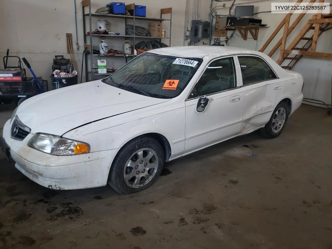 2002 Mazda 626 Lx VIN: 1YVGF22C125283587 Lot: 71278664