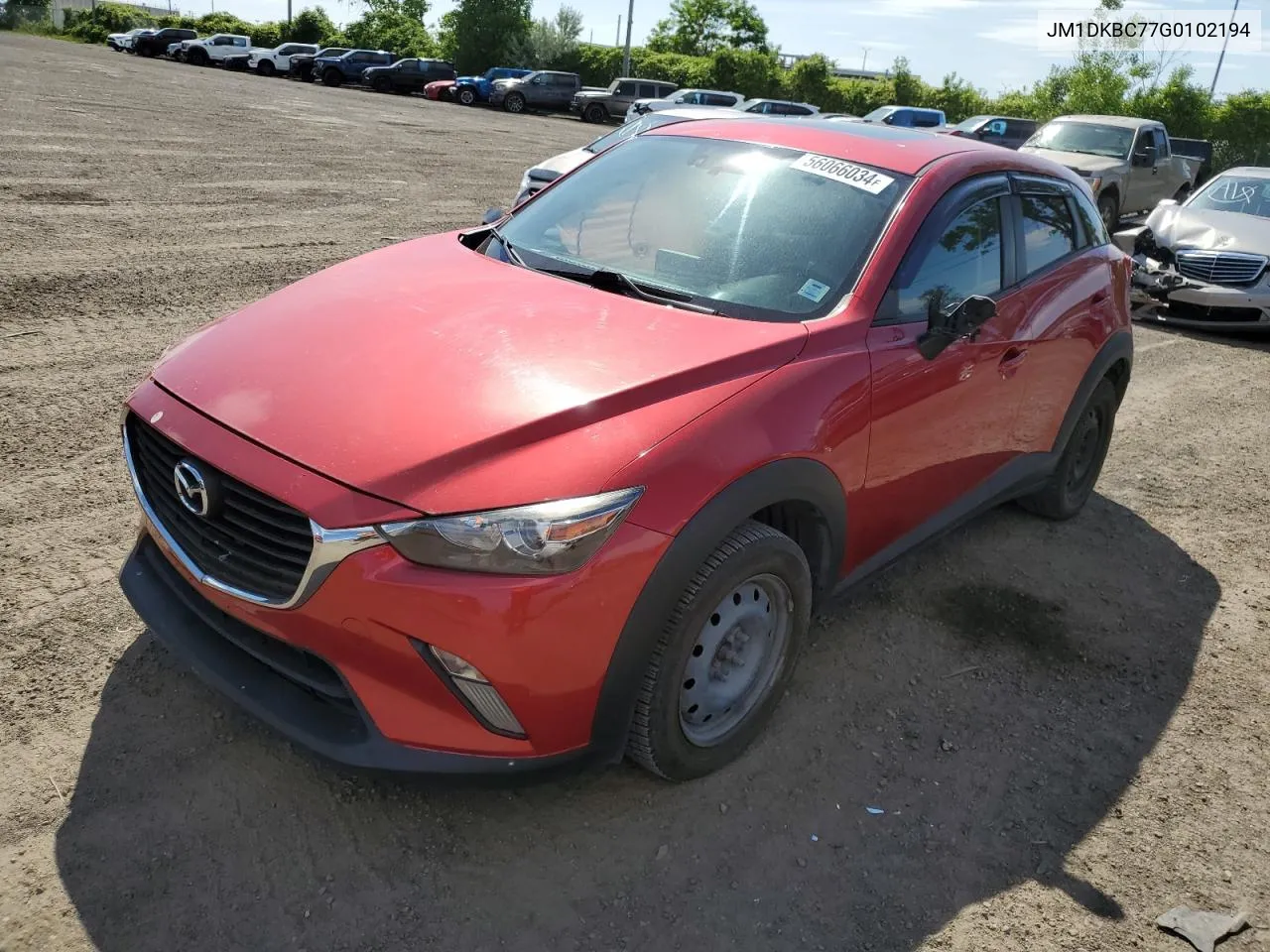 2016 Mazda Cx-3 Touring VIN: JM1DKBC77G0102194 Lot: 56066034