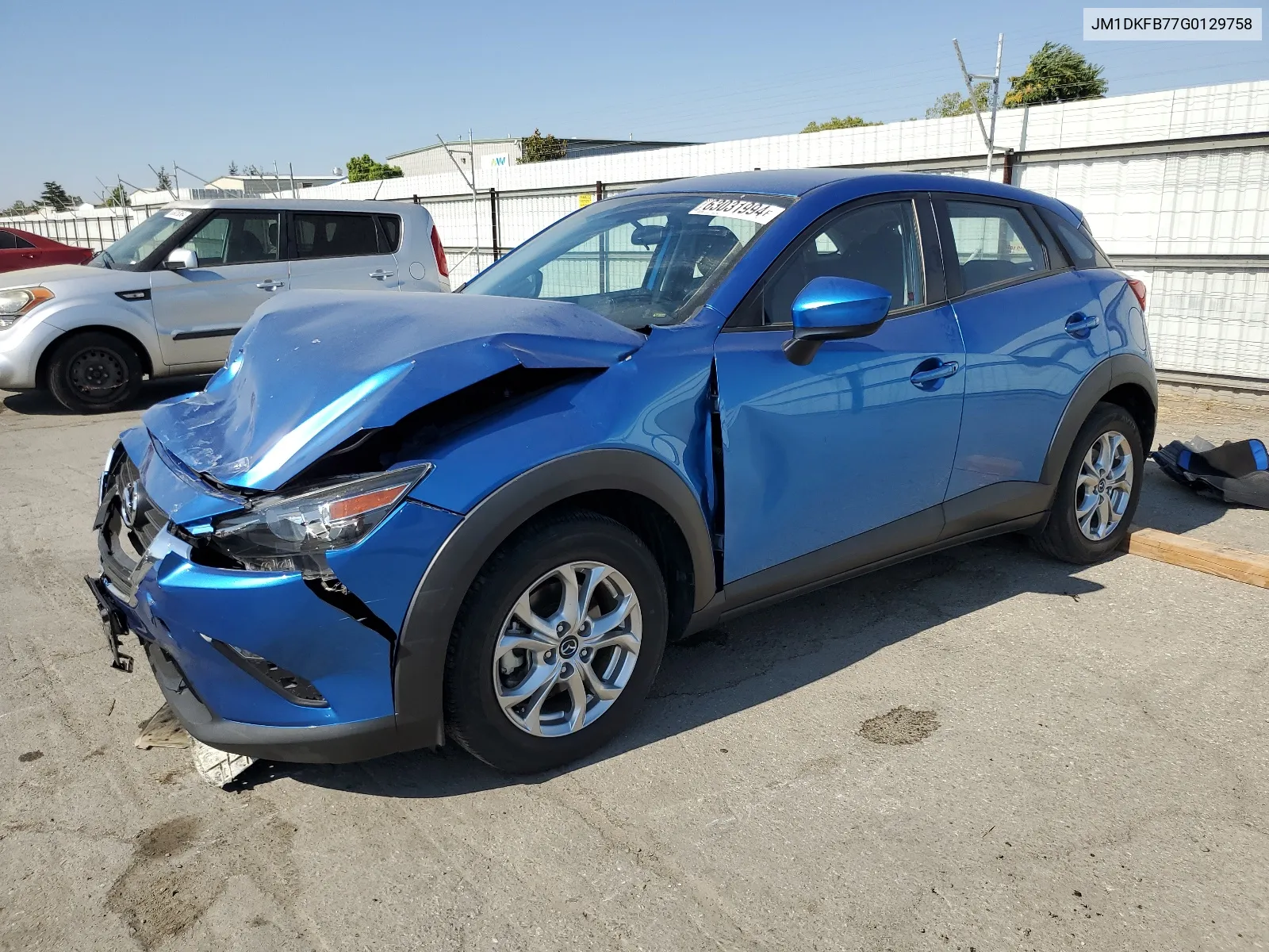 2016 Mazda Cx-3 Sport VIN: JM1DKFB77G0129758 Lot: 63031994