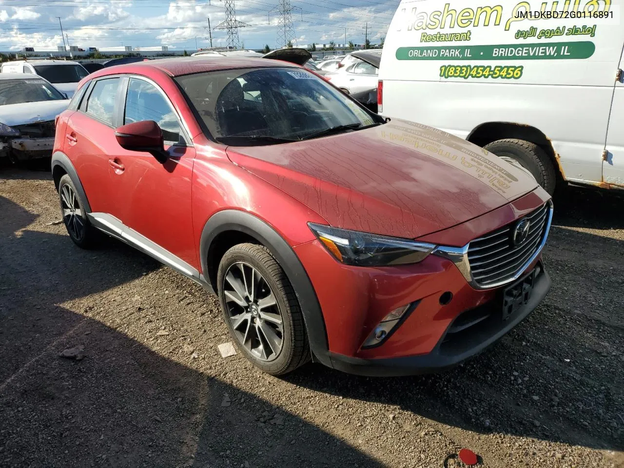 2016 Mazda Cx-3 Grand Touring VIN: JM1DKBD72G0116891 Lot: 70269244