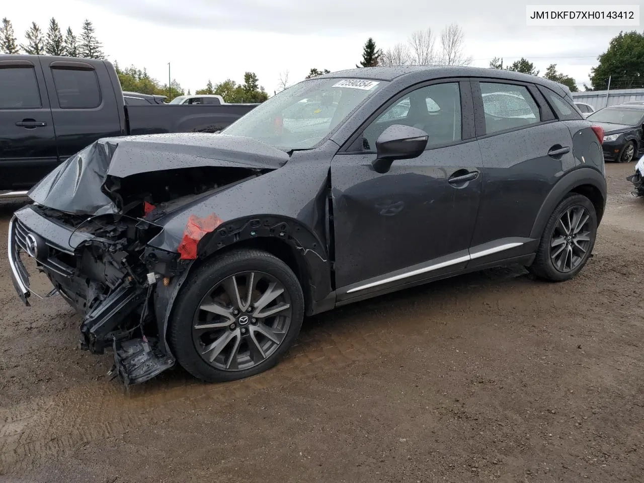 2017 Mazda Cx-3 Grand Touring VIN: JM1DKFD7XH0143412 Lot: 72590354