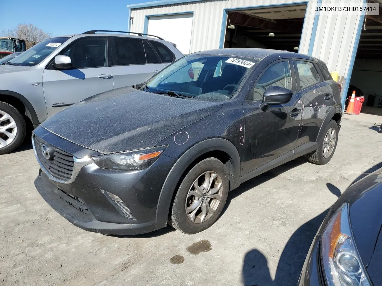 2017 Mazda Cx-3 Sport VIN: JM1DKFB73H0157414 Lot: 78799624