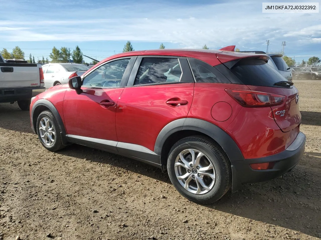 2018 Mazda Cx-3 Sv VIN: JM1DKFA72J0322392 Lot: 73022074