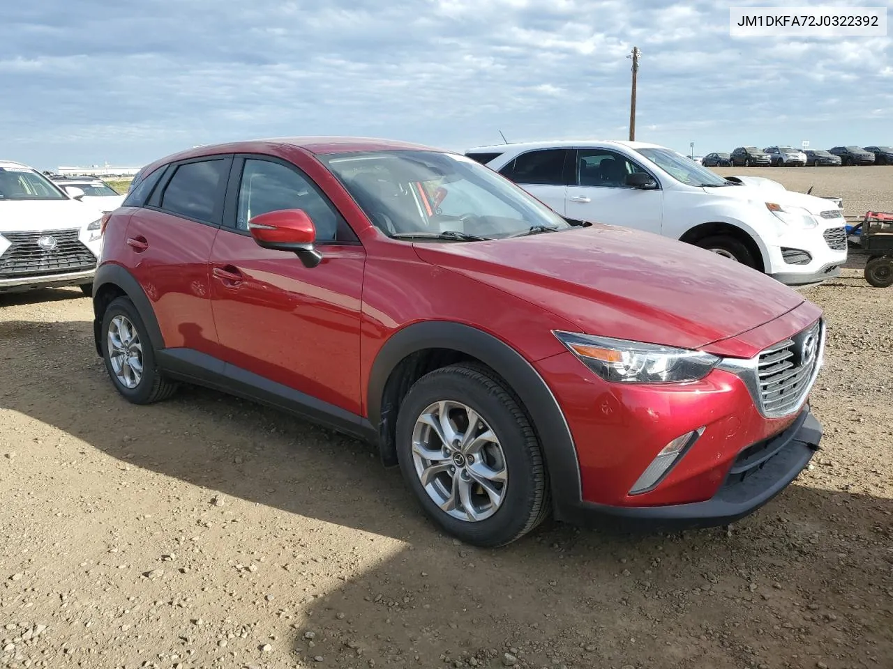 2018 Mazda Cx-3 Sv VIN: JM1DKFA72J0322392 Lot: 73022074