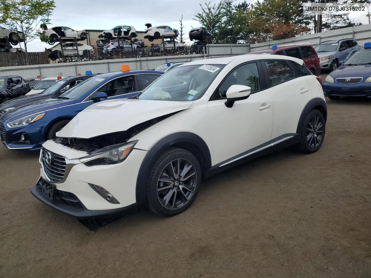 JM1DKFD78J0315202 2018 Mazda Cx-3 Grand Touring