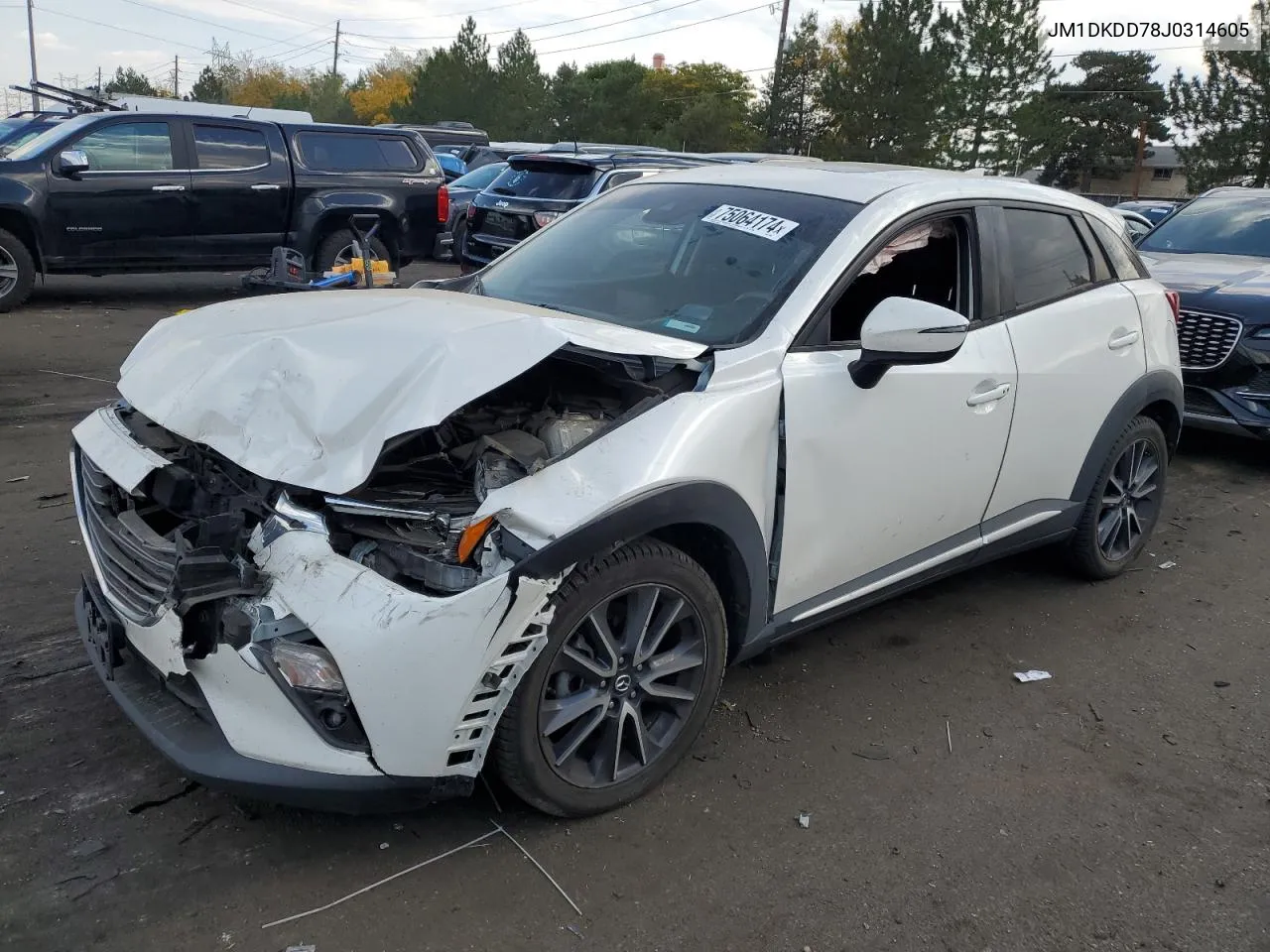 JM1DKDD78J0314605 2018 Mazda Cx-3 Grand Touring