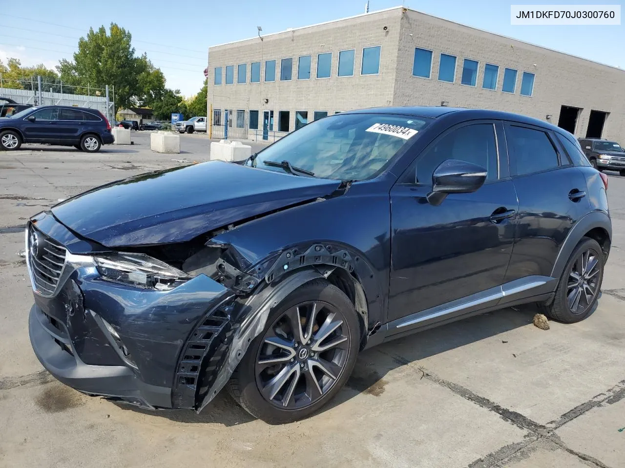 2018 Mazda Cx-3 Grand Touring VIN: JM1DKFD70J0300760 Lot: 74960034