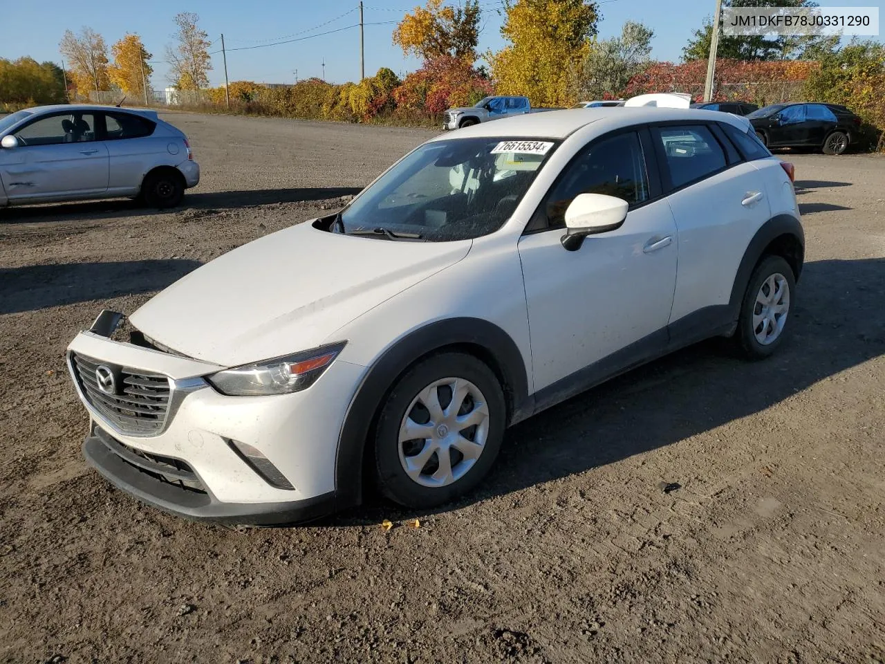 2018 Mazda Cx-3 Sport VIN: JM1DKFB78J0331290 Lot: 76615534