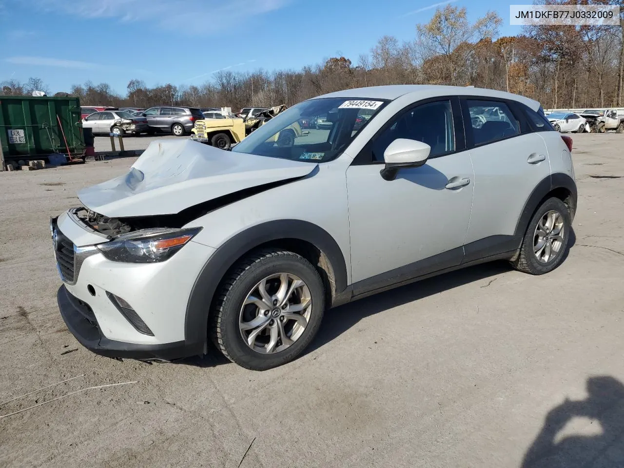 2018 Mazda Cx-3 Sport VIN: JM1DKFB77J0332009 Lot: 79449154