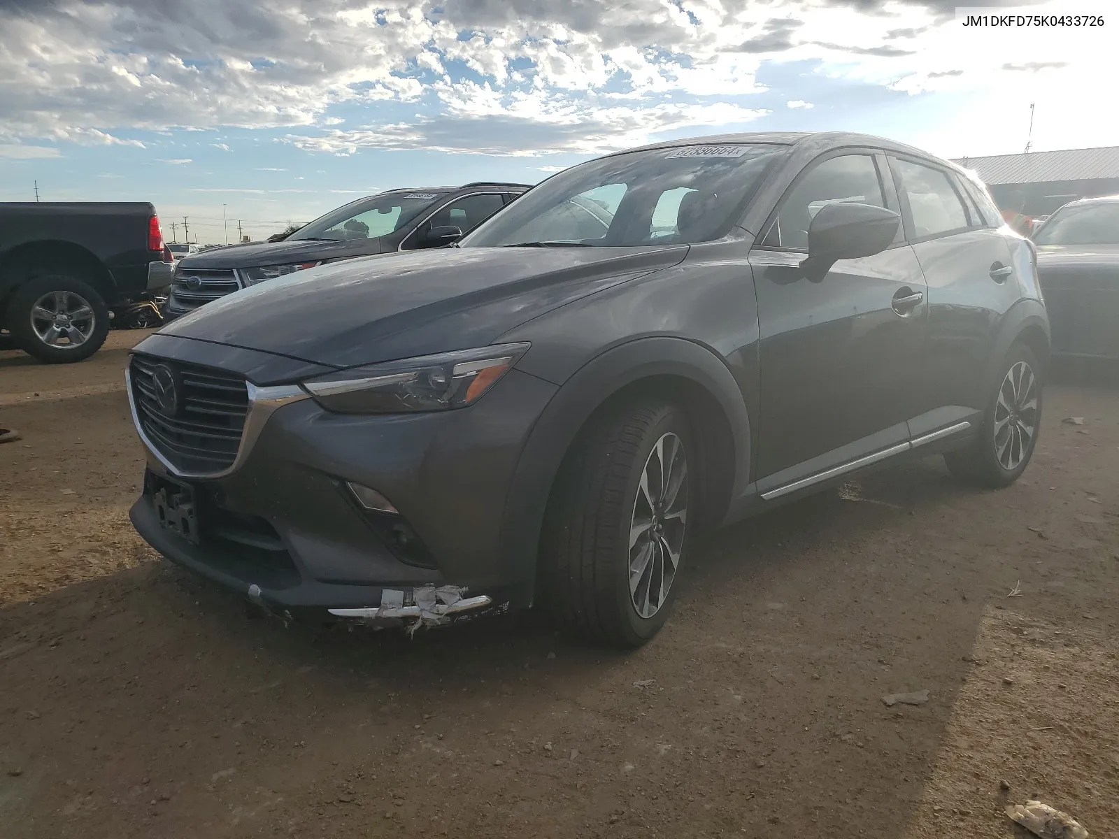 2019 Mazda Cx-3 Grand Touring VIN: JM1DKFD75K0433726 Lot: 67336664