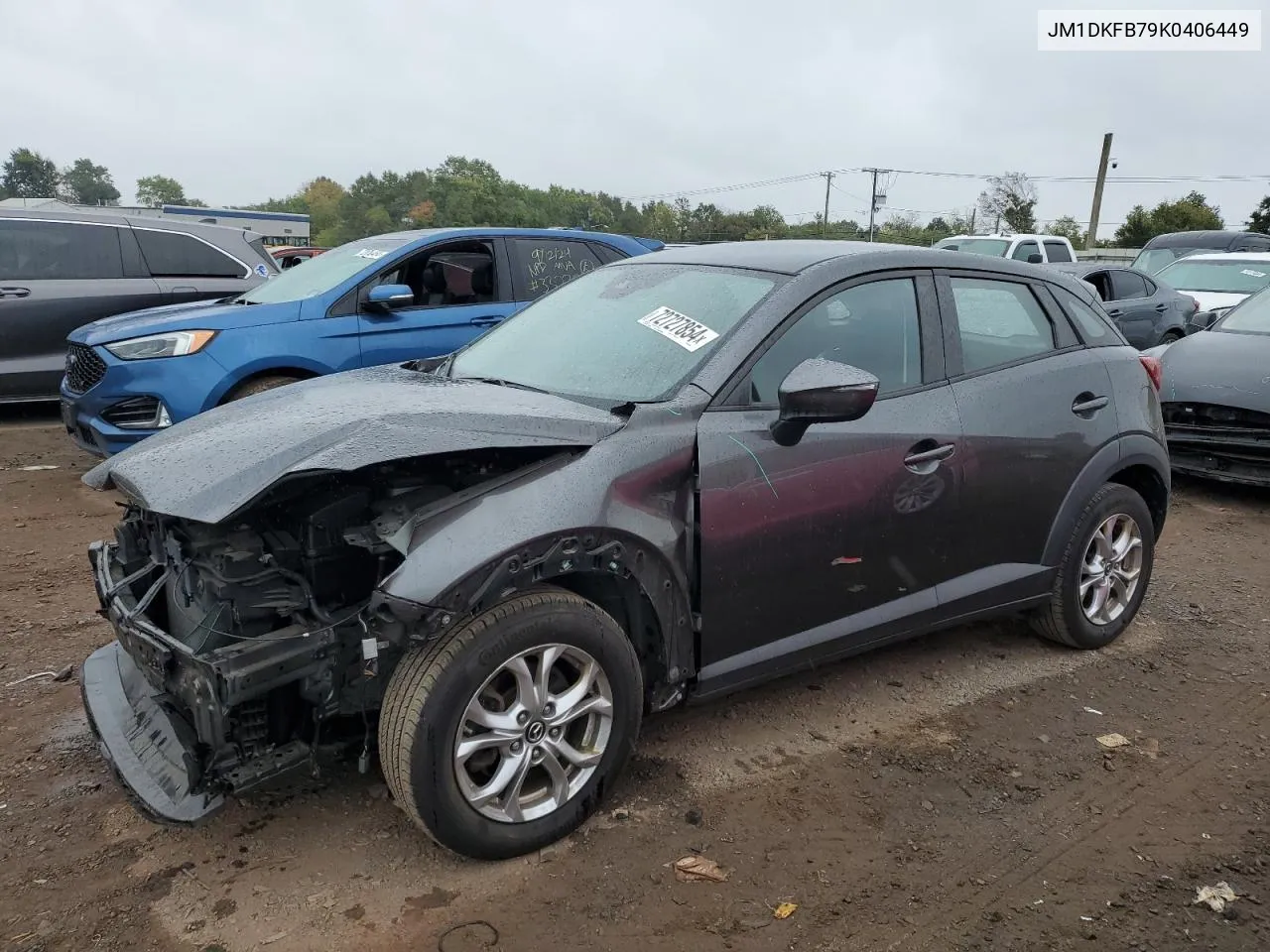 2019 Mazda Cx-3 Sport VIN: JM1DKFB79K0406449 Lot: 72727854