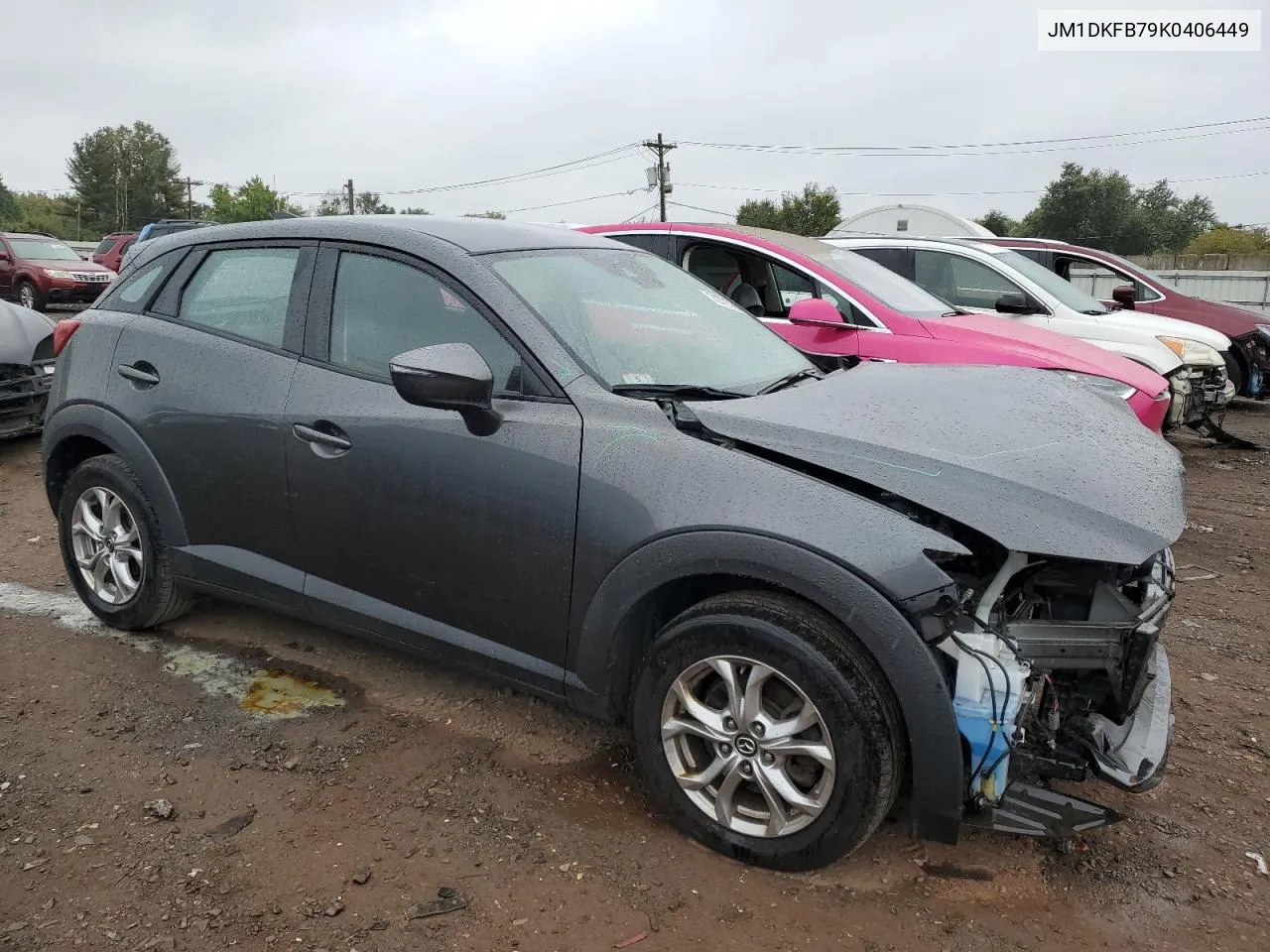 2019 Mazda Cx-3 Sport VIN: JM1DKFB79K0406449 Lot: 72727854