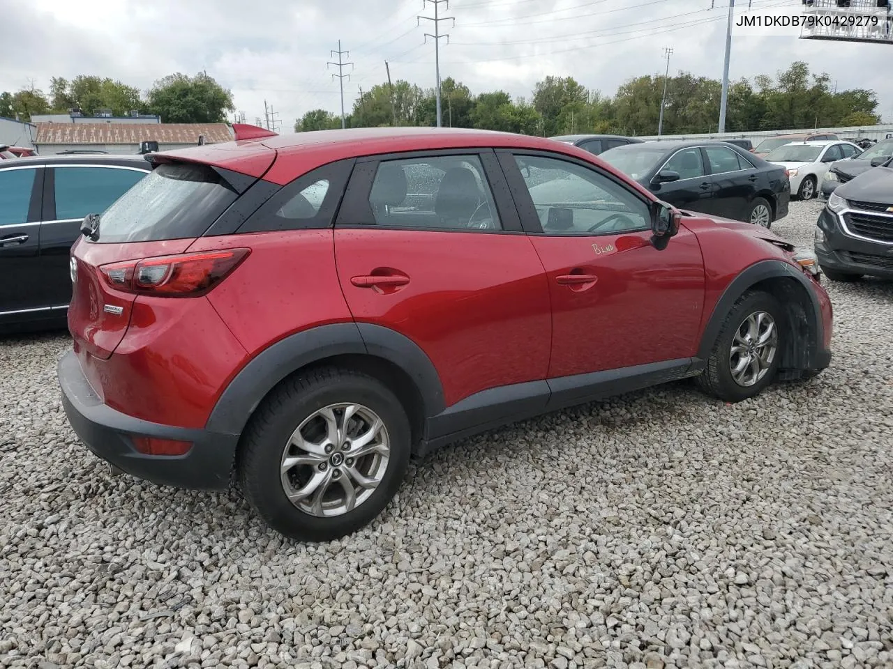 2019 Mazda Cx-3 Sport VIN: JM1DKDB79K0429279 Lot: 72788434