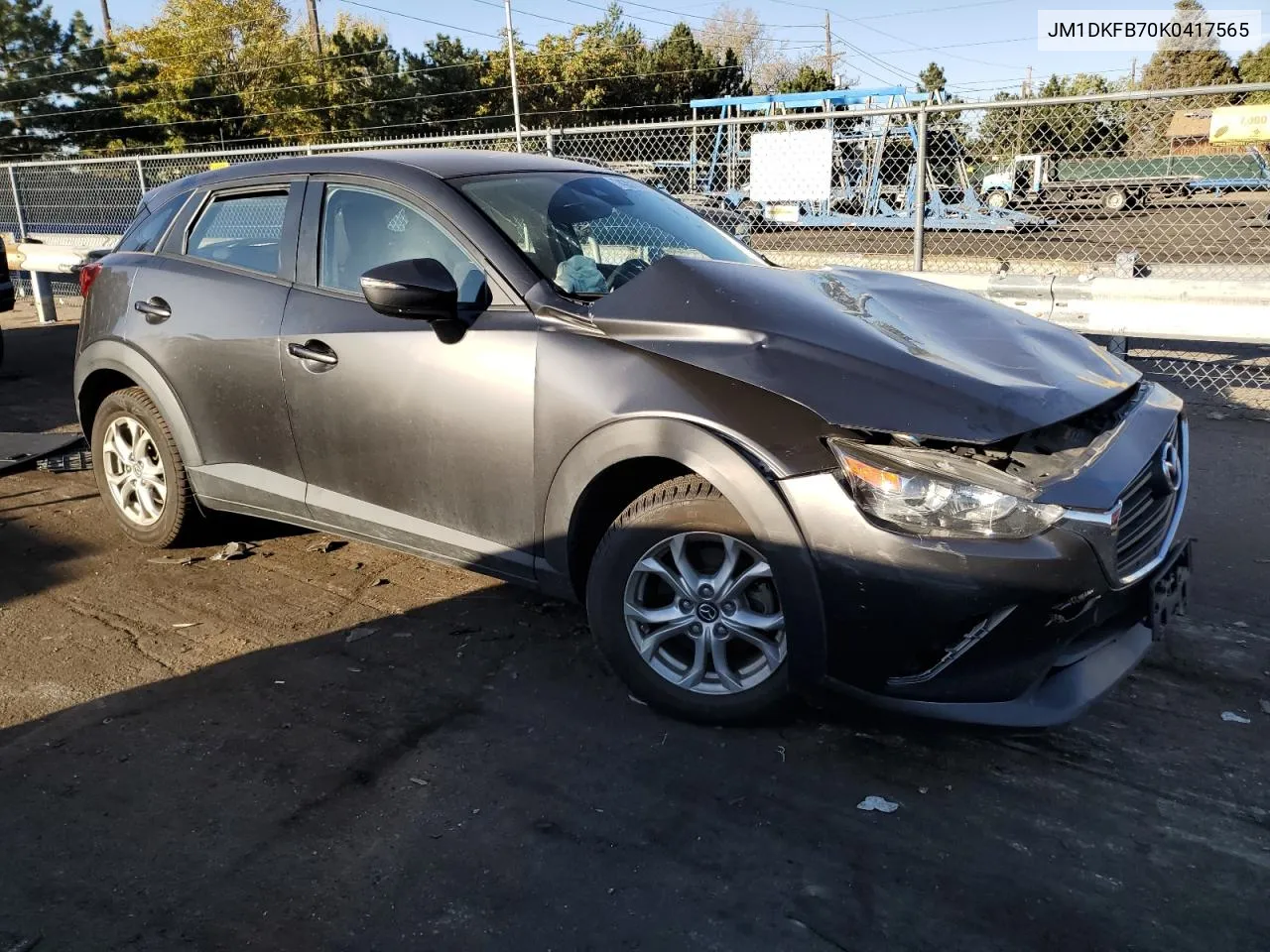 2019 Mazda Cx-3 Sport VIN: JM1DKFB70K0417565 Lot: 74351244