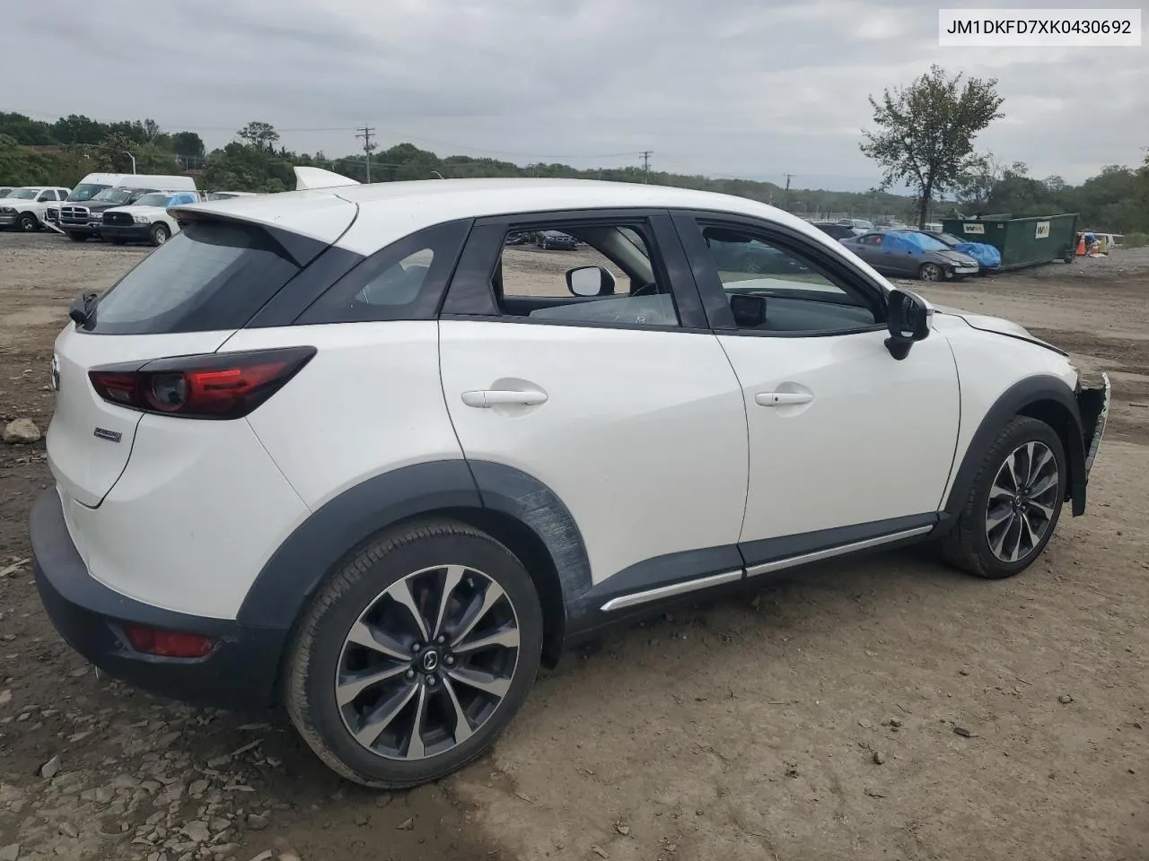 2019 Mazda Cx-3 Grand Touring VIN: JM1DKFD7XK0430692 Lot: 74738574