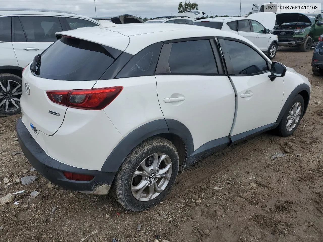 2019 Mazda Cx-3 Sport VIN: JM1DKDB76K1410103 Lot: 75082744