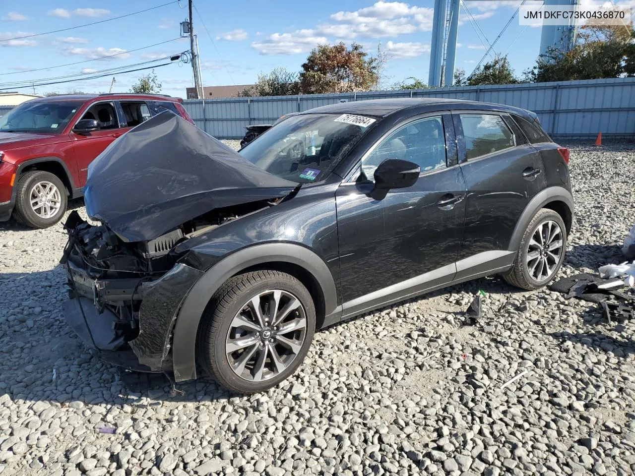 2019 Mazda Cx-3 Touring VIN: JM1DKFC73K0436870 Lot: 75776664