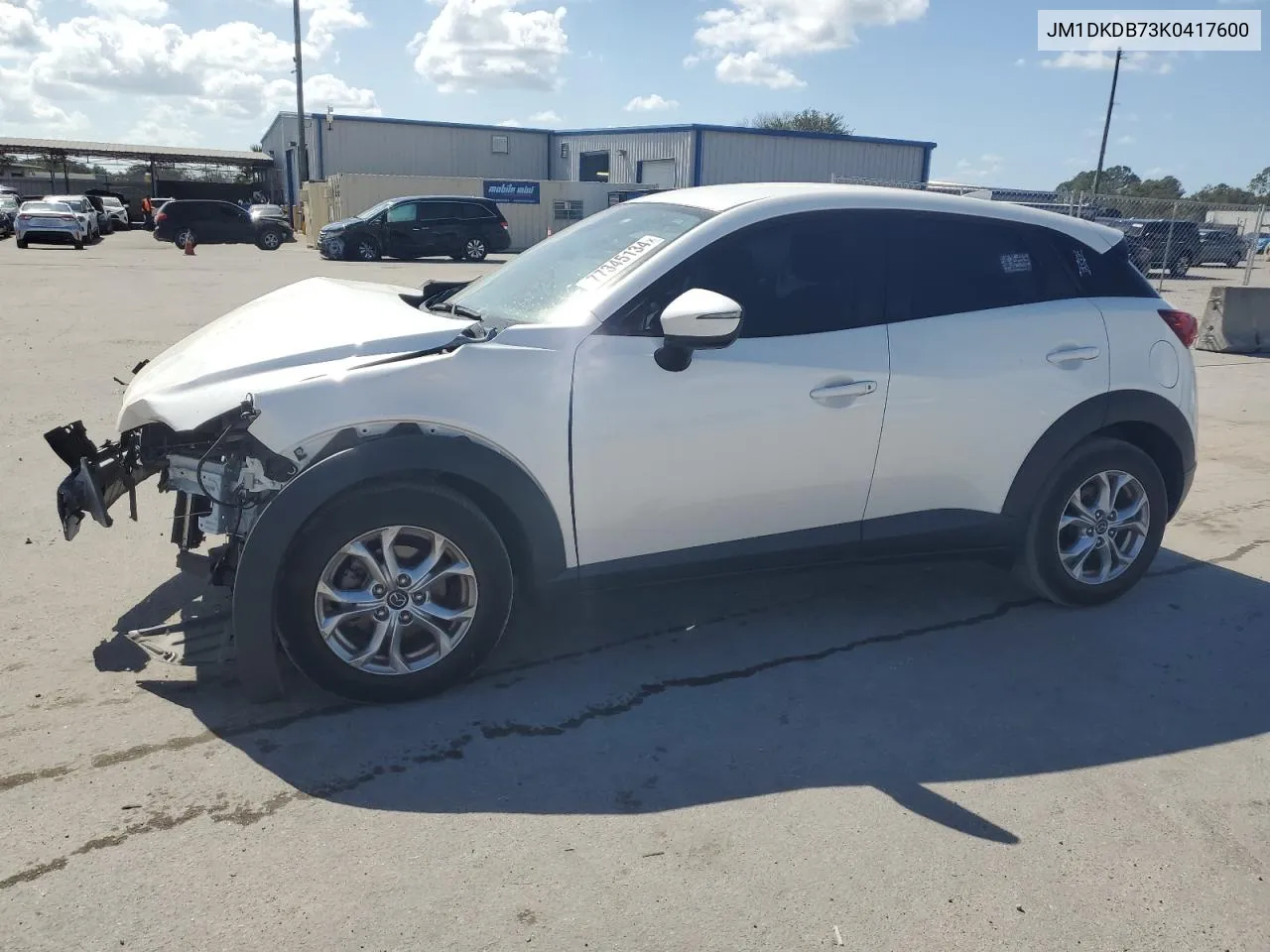 2019 Mazda Cx-3 Sport VIN: JM1DKDB73K0417600 Lot: 77345134