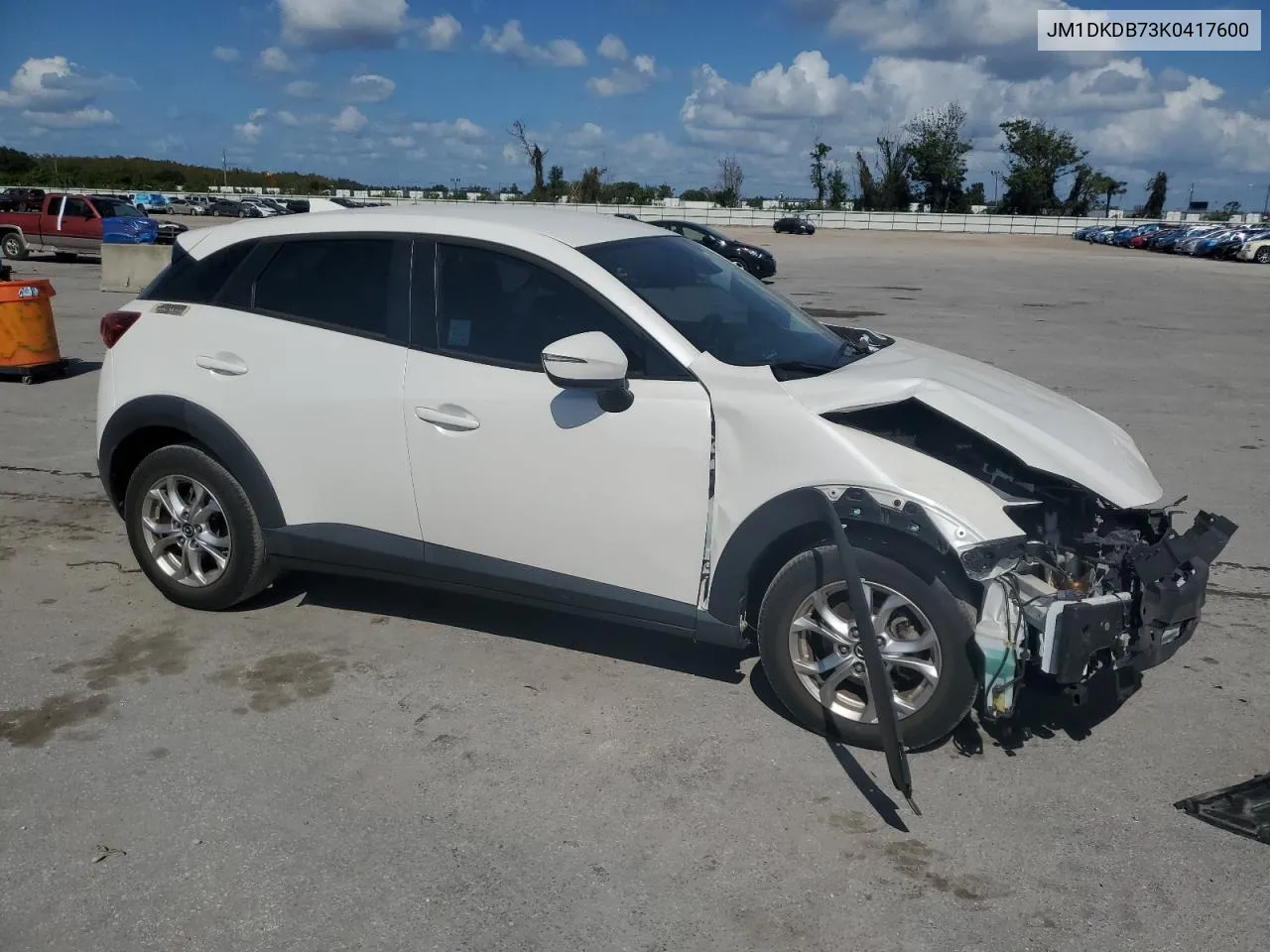 2019 Mazda Cx-3 Sport VIN: JM1DKDB73K0417600 Lot: 77345134