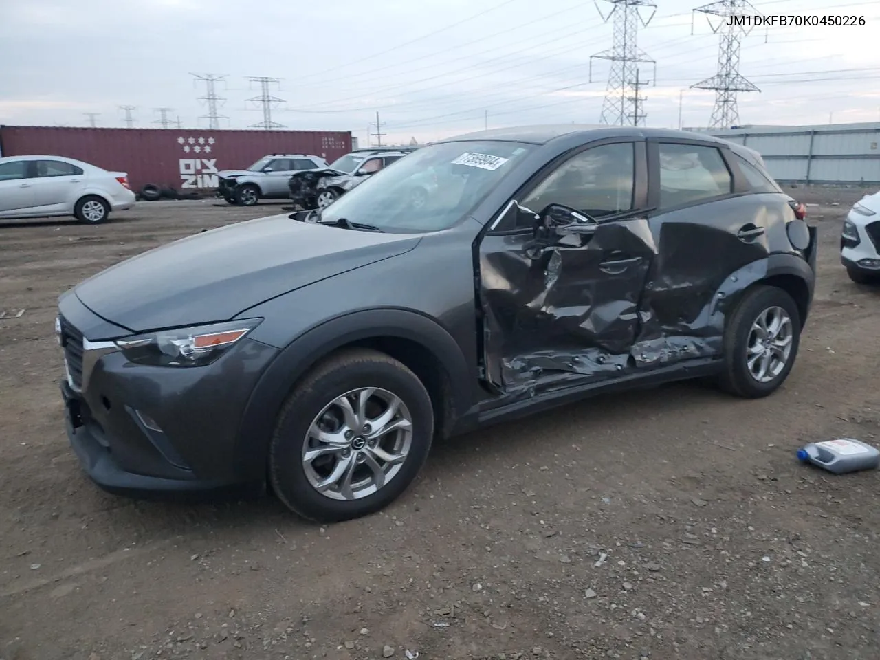 2019 Mazda Cx-3 Sport VIN: JM1DKFB70K0450226 Lot: 77369904