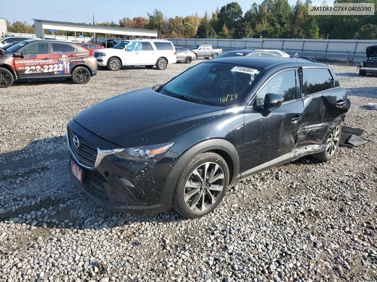 2019 Mazda Cx-3 Touring VIN: JM1DKFC7XK0405390 Lot: 77456084