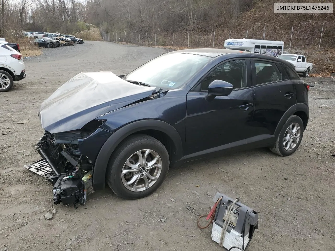 2020 Mazda Cx-3 Sport VIN: JM1DKFB75L1475246 Lot: 80696524